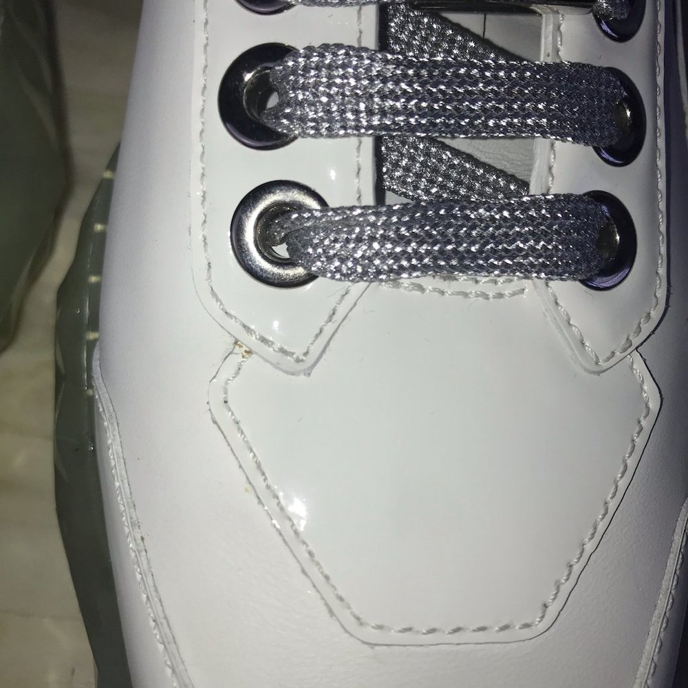 JIMMY CHOO Diamond /F Leather Sneakers - NEW! - Picture 10 of 13